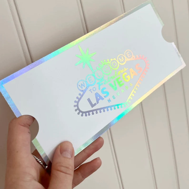 Personalised Foil Ticket