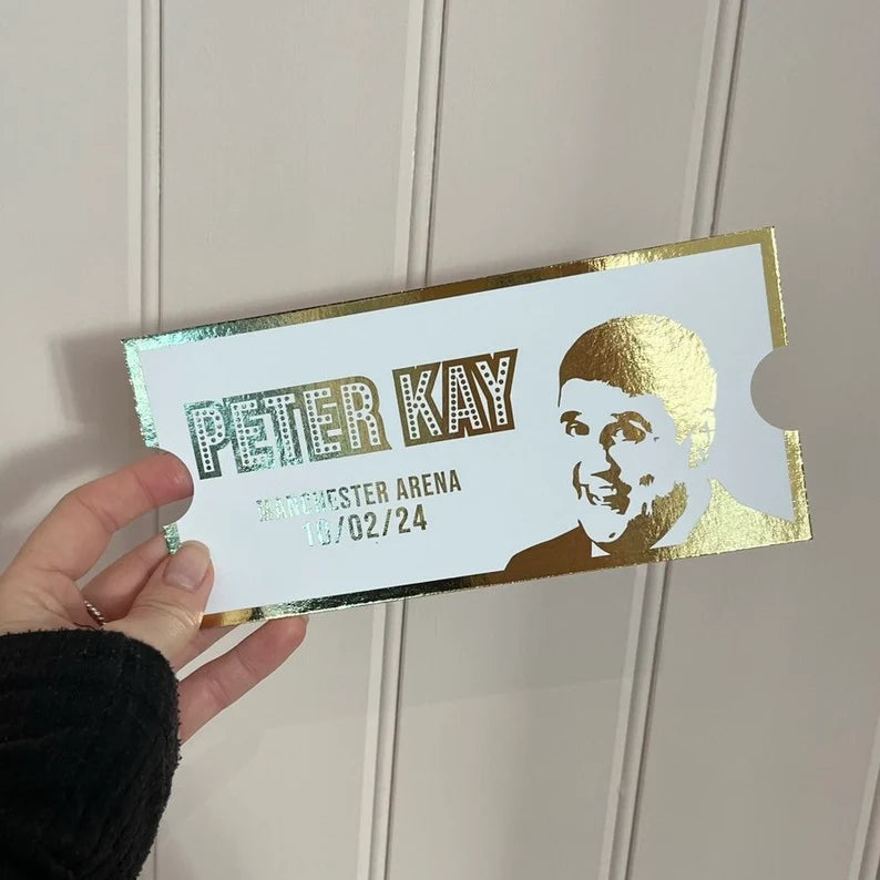 Personalised Foil Ticket