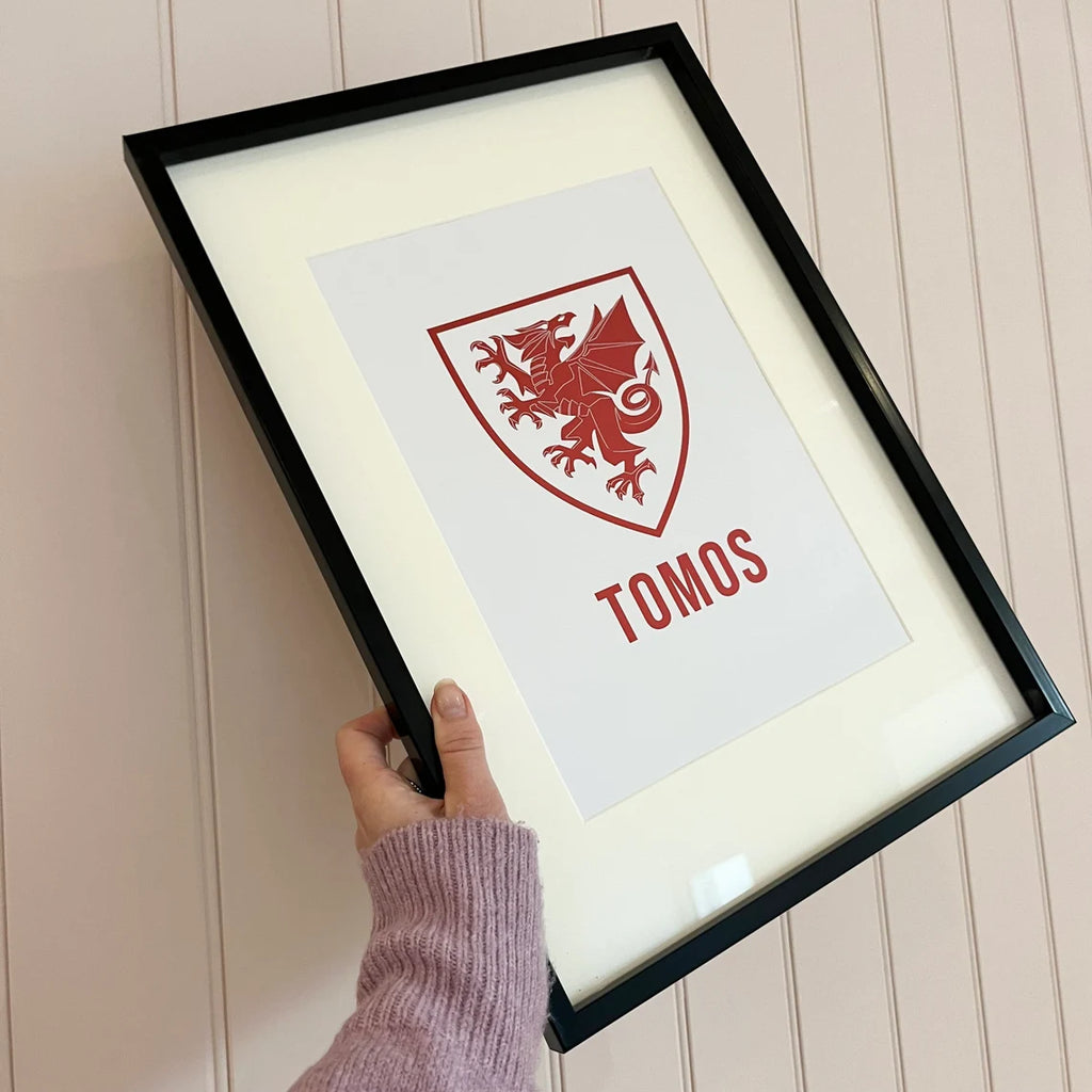 Foil Football Print + name (any team) A4