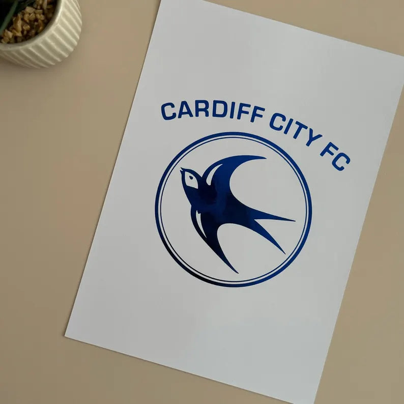 Foil Football Print (any team) A4