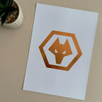 Foil Football Print (any team) A4