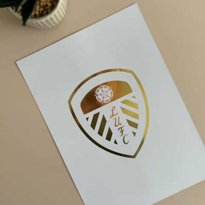 Foil Football Print (any team) A4