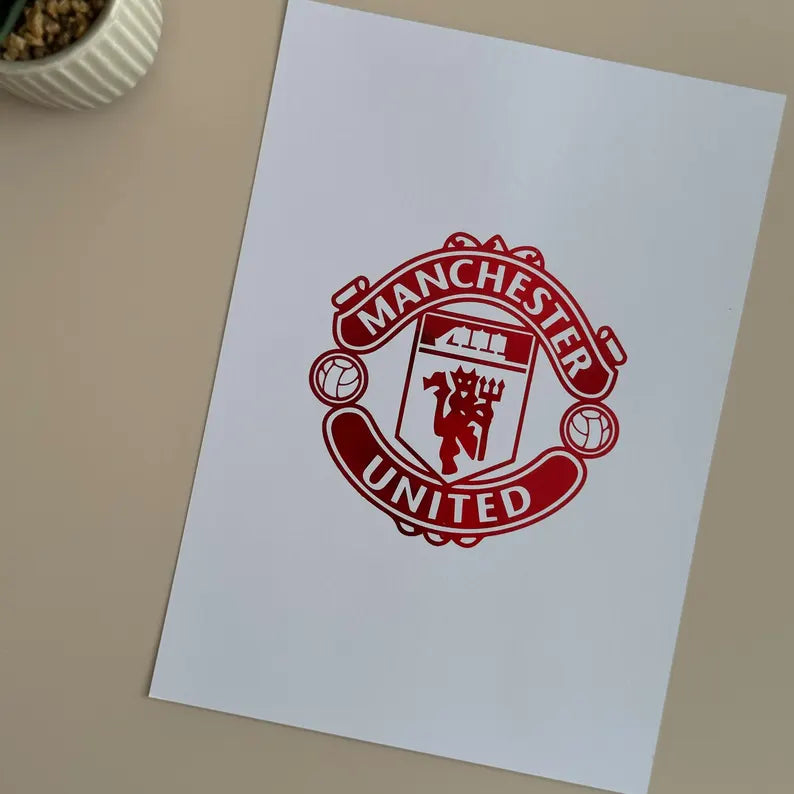 Foil Football Print (any team) A4