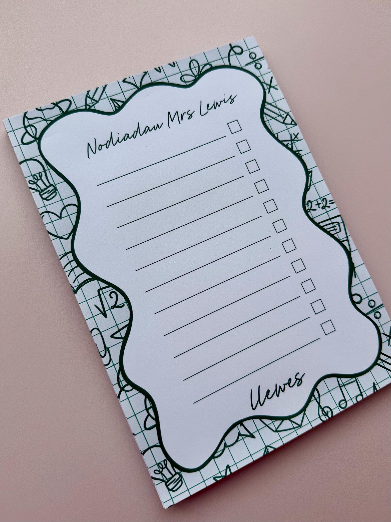 Personalised Teacher Tear-Off Notepad – A5 (50 Pages)
