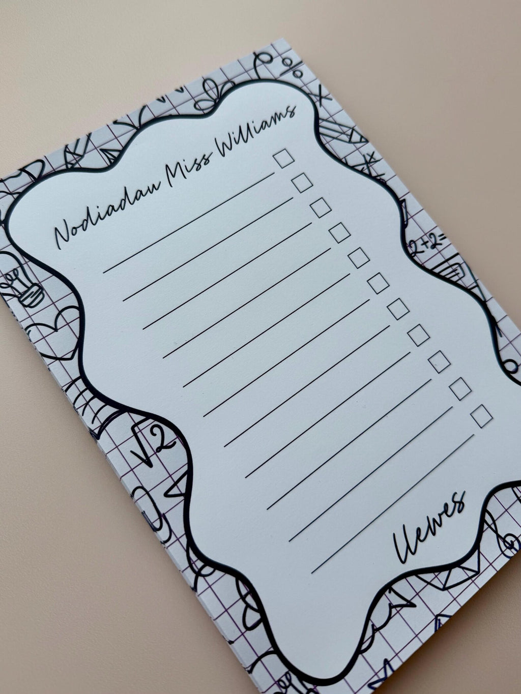 Personalised Teacher Tear-Off Notepad – A5 (50 Pages)