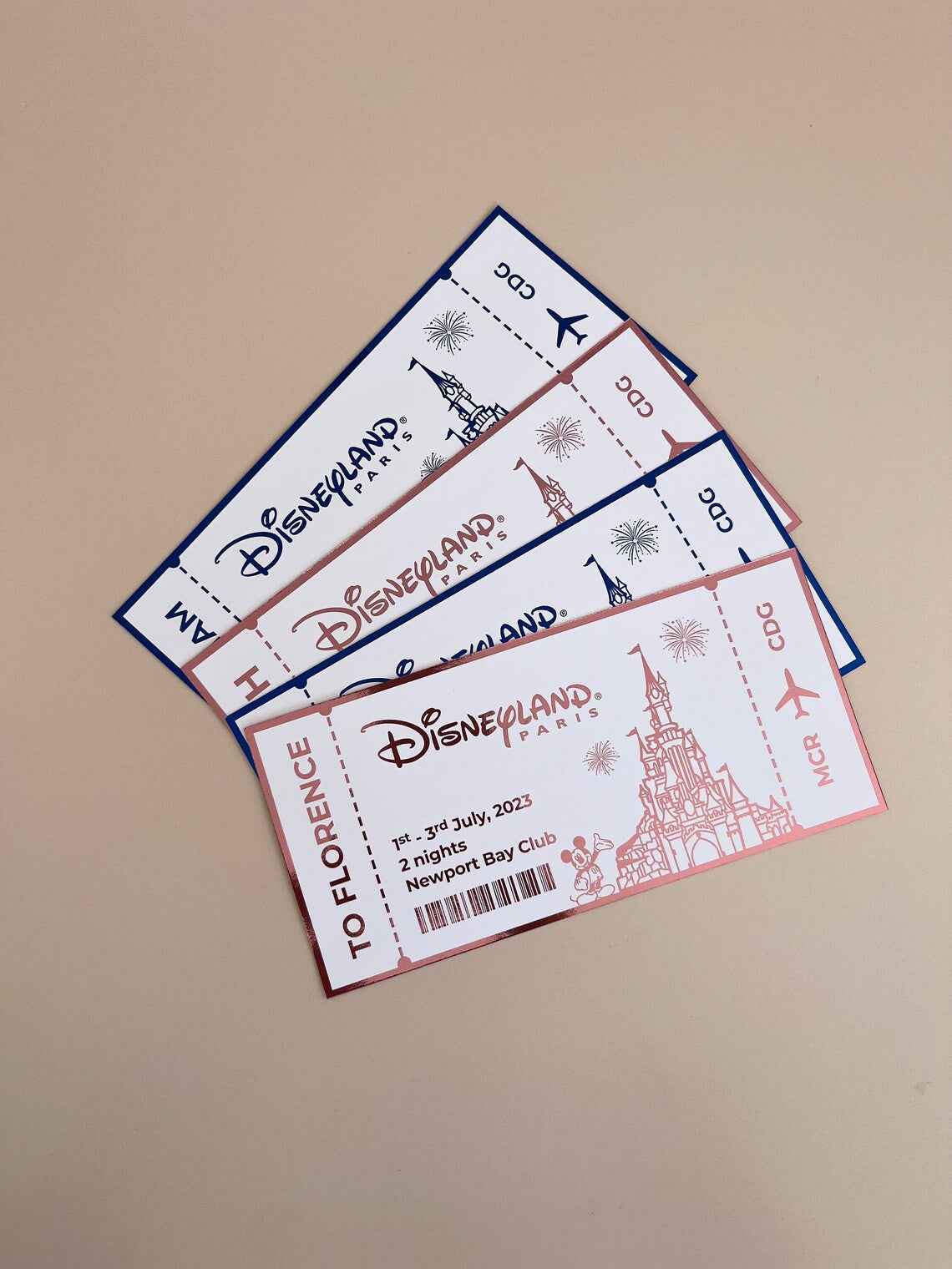 Personalised DL ’Boarding pass’